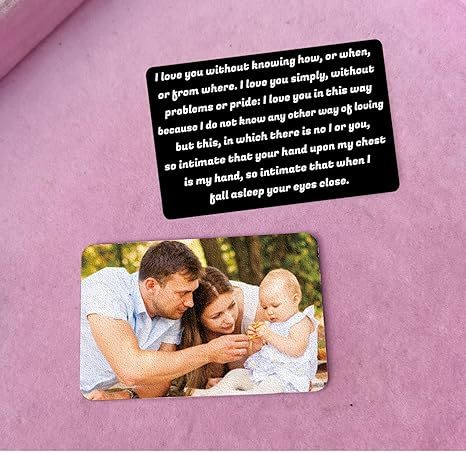 👍Personalized Picture/Text Wallet Metal Card💖