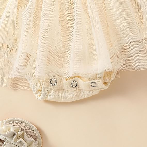 Girls Cute Suspender Mesh Skirt + Bowknot Two-piece Set