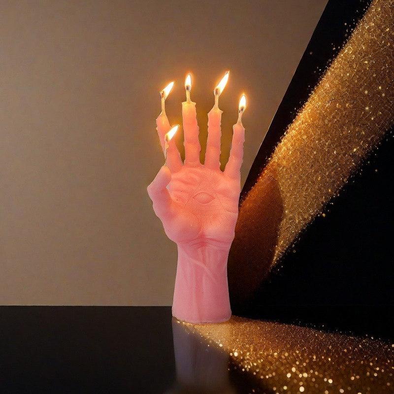 Burning finger candle props decoration