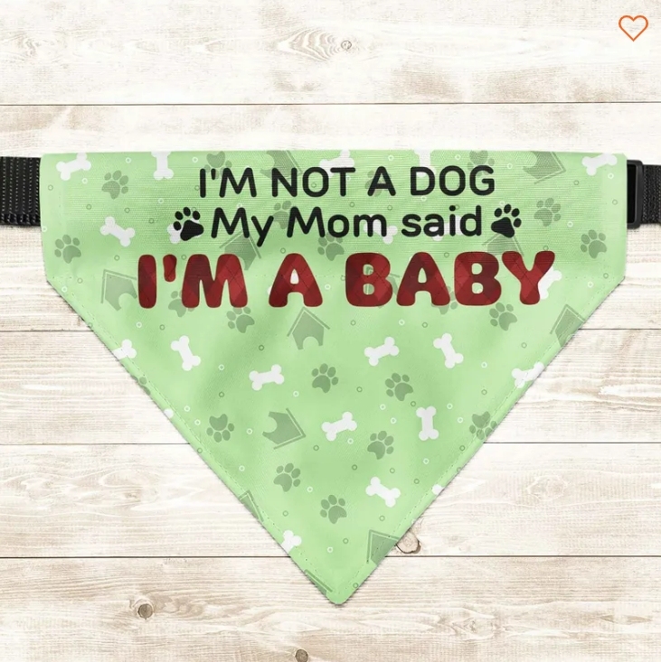 Personalized Photo Dog Bandana Collar