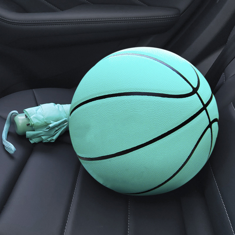 Colorful glow-in-the-dark basketball