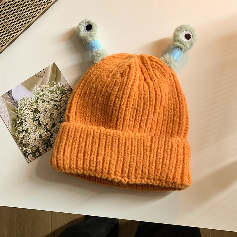 Cute Knitted Glowing Antenna Hat