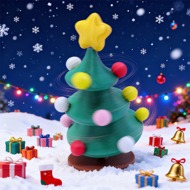 Spinning Top Christmas Tree