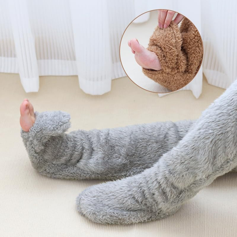 High-top thermal knee socks