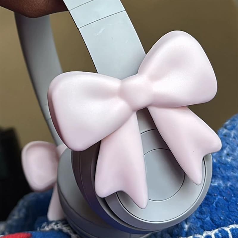 Silicone bow headphone accessories