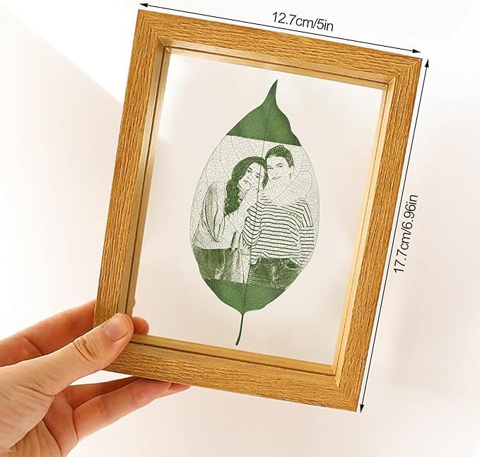Personalized and Peace leaf engraving