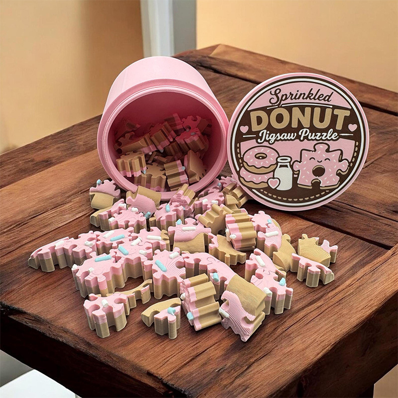 Cookie puzzle building blocks