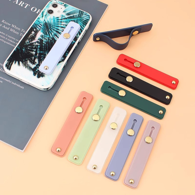 Solid color silicone phone holder