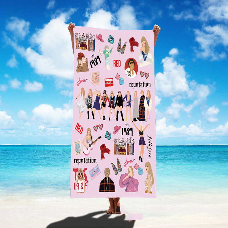 Singer poster bath towel