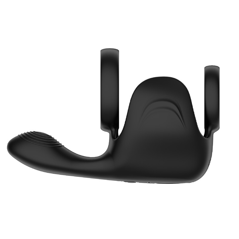 Double-ring vibrating finger massager