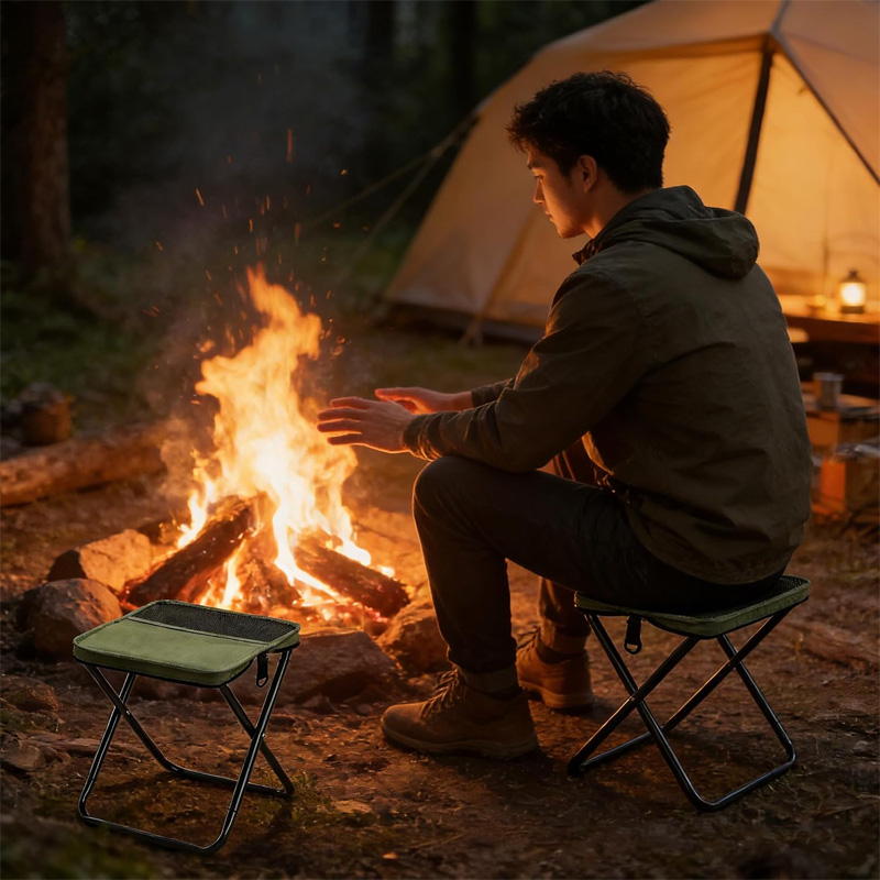 Portable folding stool