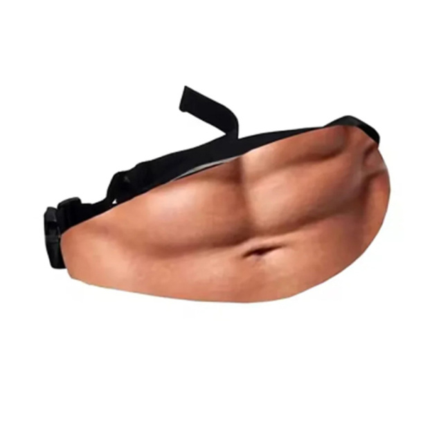Creative simulated big belly waist bag