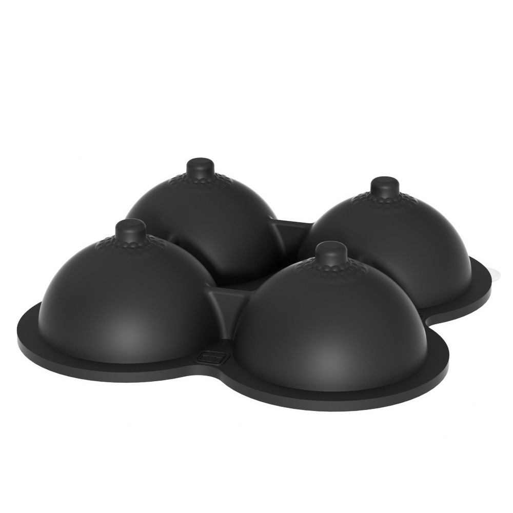 Party Bartender 4-piece Ice Mold Breast Shape Ice Box