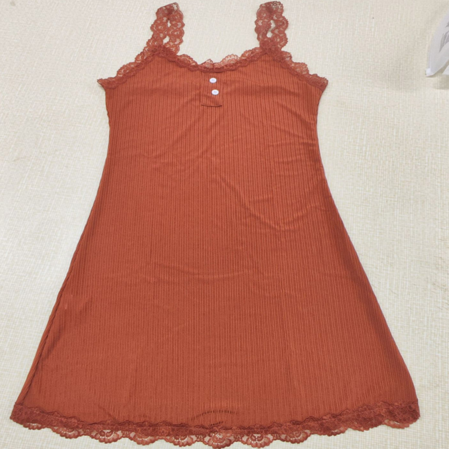 New lace suspender nightdress