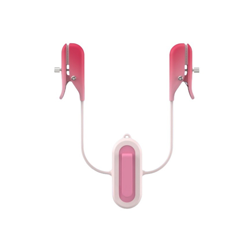 Electric remote control nipple vibrator