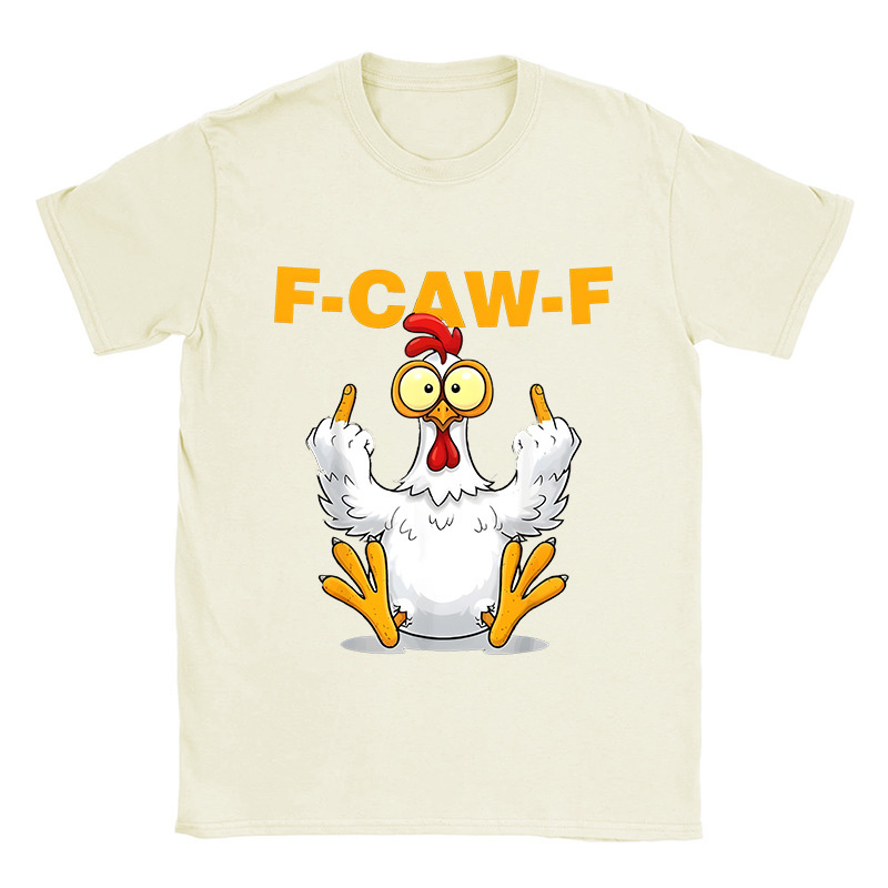 Crew neck combed cotton T-shirt