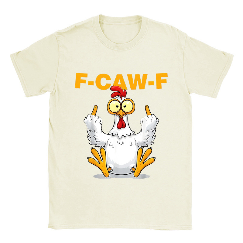 Crew neck combed cotton T-shirt