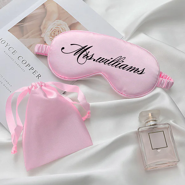 Personalized Satin Eye Mask with Name