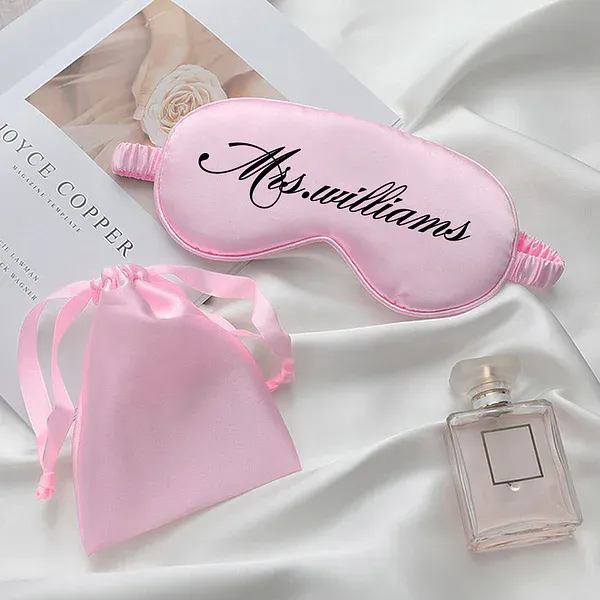 Personalized Satin Eye Mask with Name