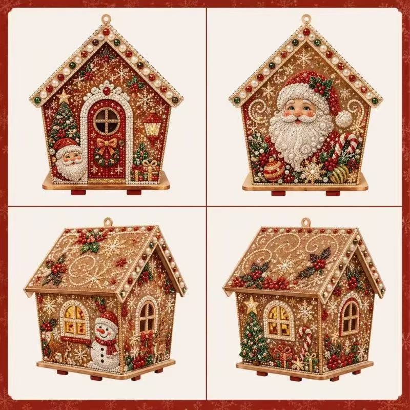 Wooden Pearl Christmas House