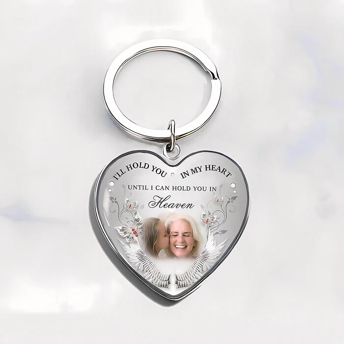 Personalized Heart-shaped Photo Memorial Necklace