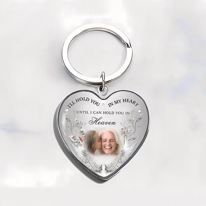 Personalized Heart-shaped Photo Memorial Necklace