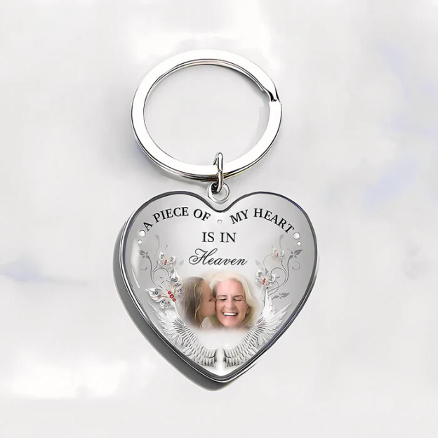 Personalized Heart-shaped Photo Memorial Necklace