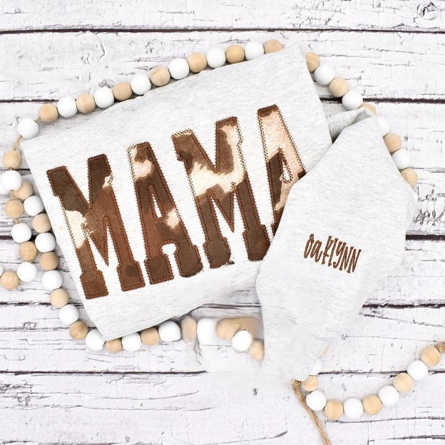 Mama Cow Print Sweatshirt - Available in Various Colors