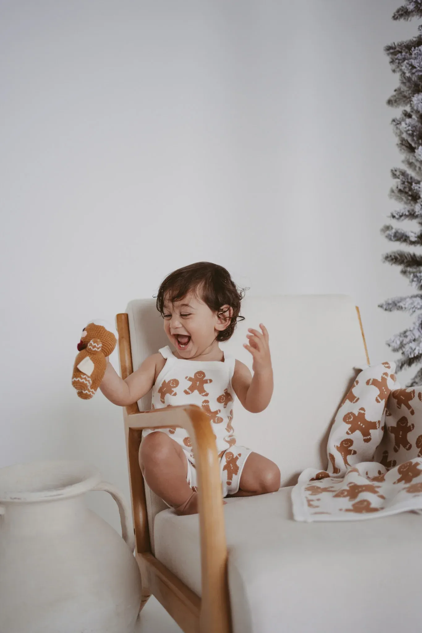 Gingerbread Knit Playsuit