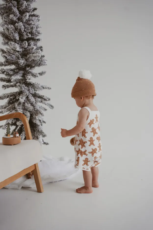 Gingerbread Knit Playsuit