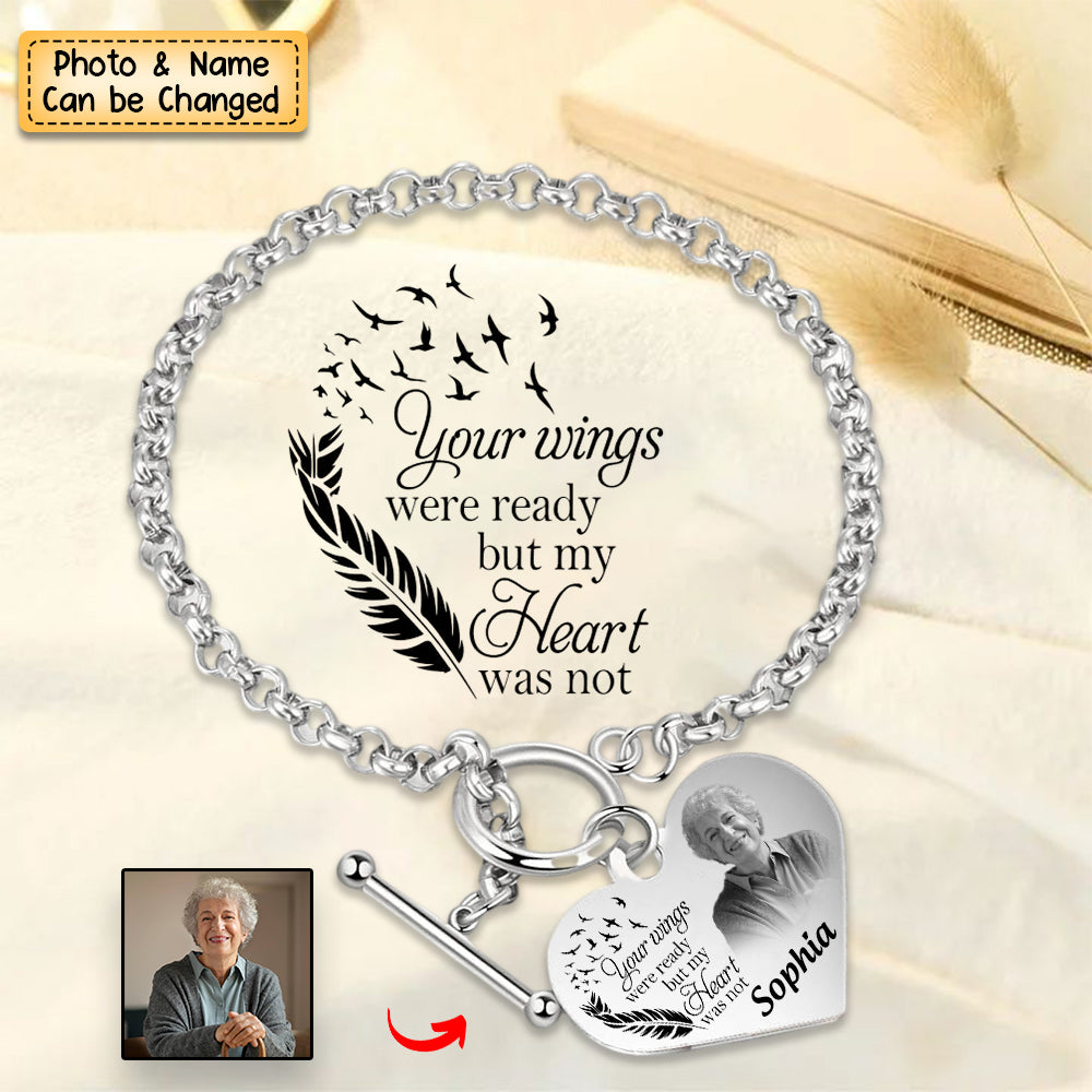 Personalized Heart Bracelet I'm Always With You - Memorial Gift For Family, Friend