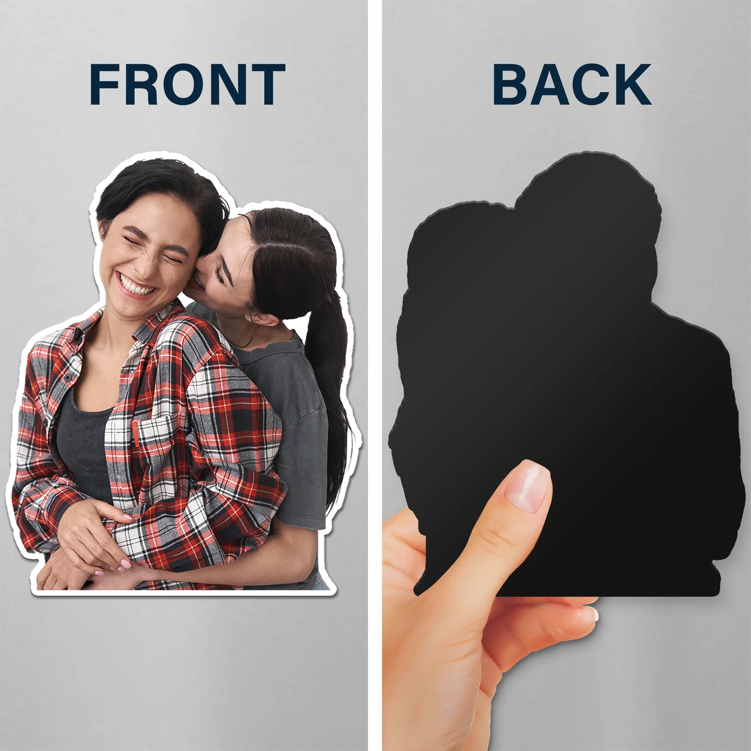 Custom Photo Funny Kids Pet Family - Gift For Parents, Grandparents, Pet Lovers - Personalized Magnet