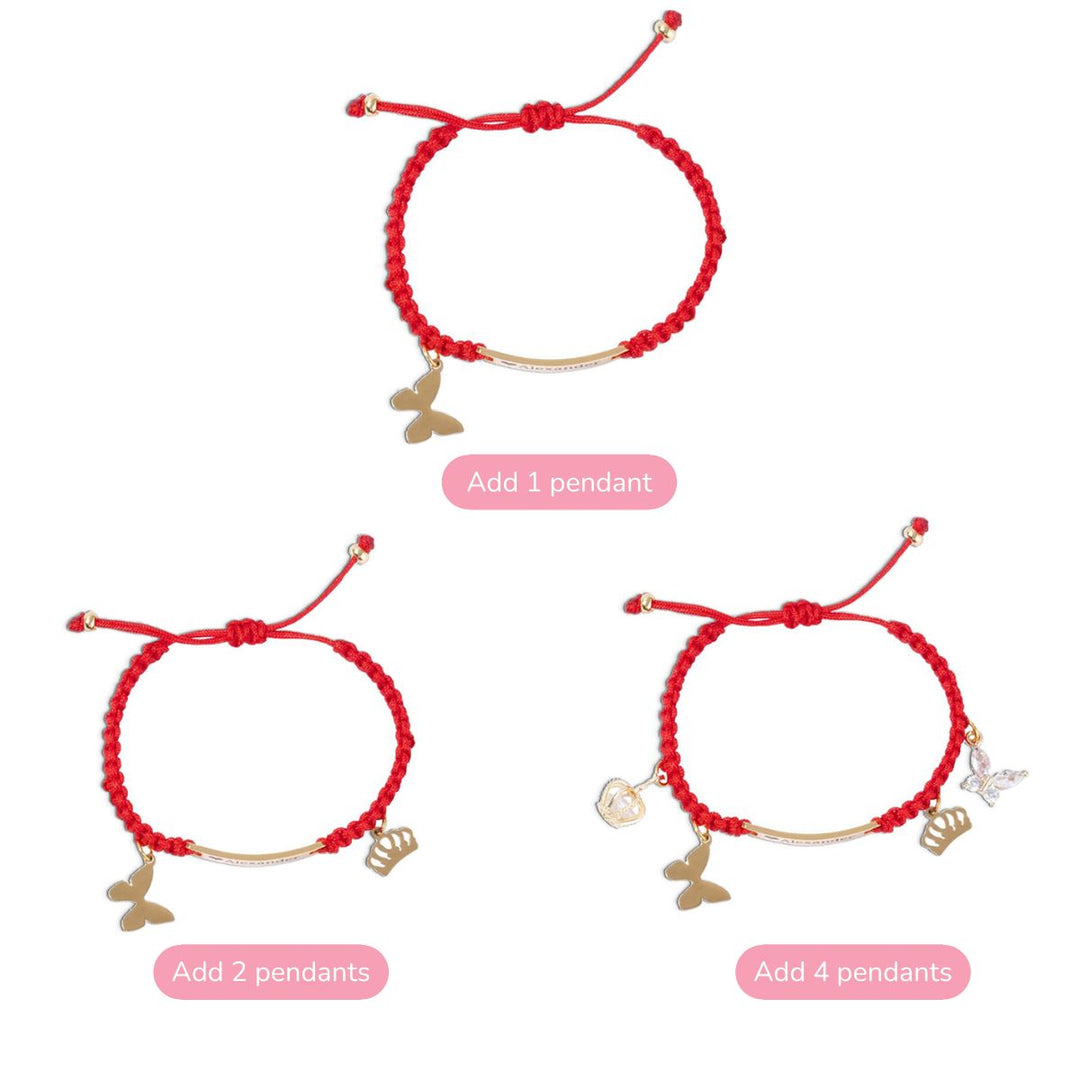 Personalized Hand-Woven Cord Children's Identity Bracelet