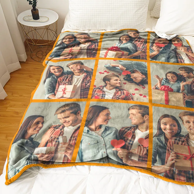 Gift Customized Photo Blanket Personalized Collage Photo Blanket Album Blanket