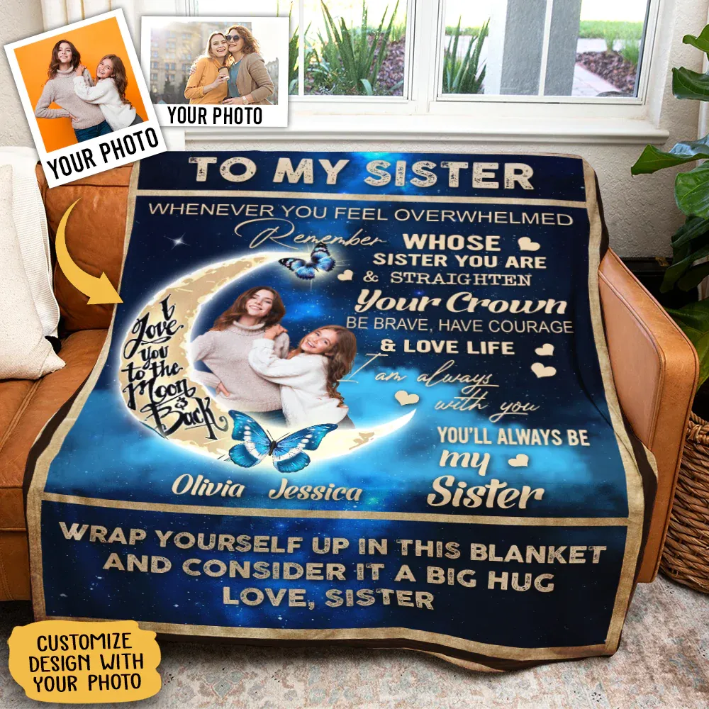 Personalized blankets for sisters and besties