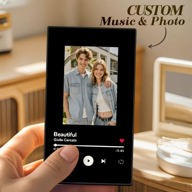 Customized Music Fridge Magnet Personalized Photo Fridge Magnet Can Play Songs and Adjust Volume