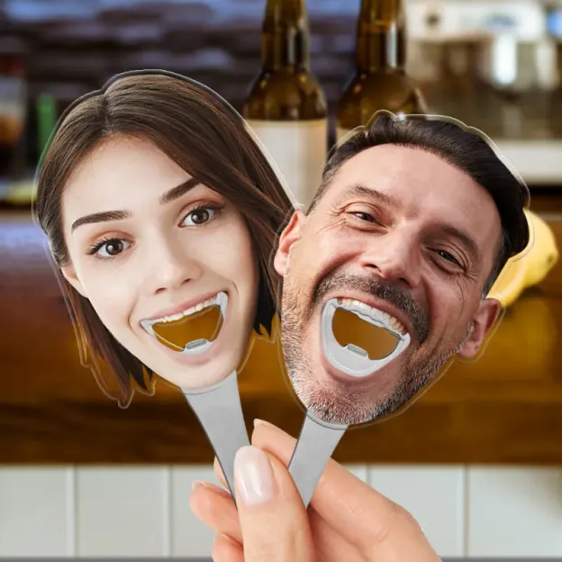 😂Custom Face Photo Bottle Opener Funny Gifts