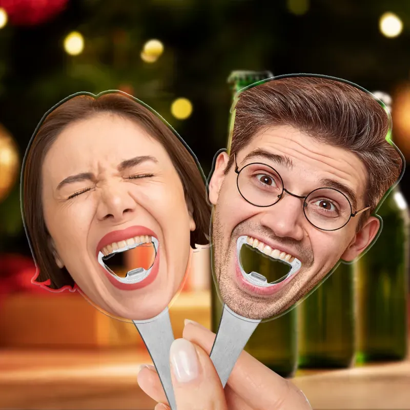 😂Custom Face Photo Bottle Opener Funny Gifts