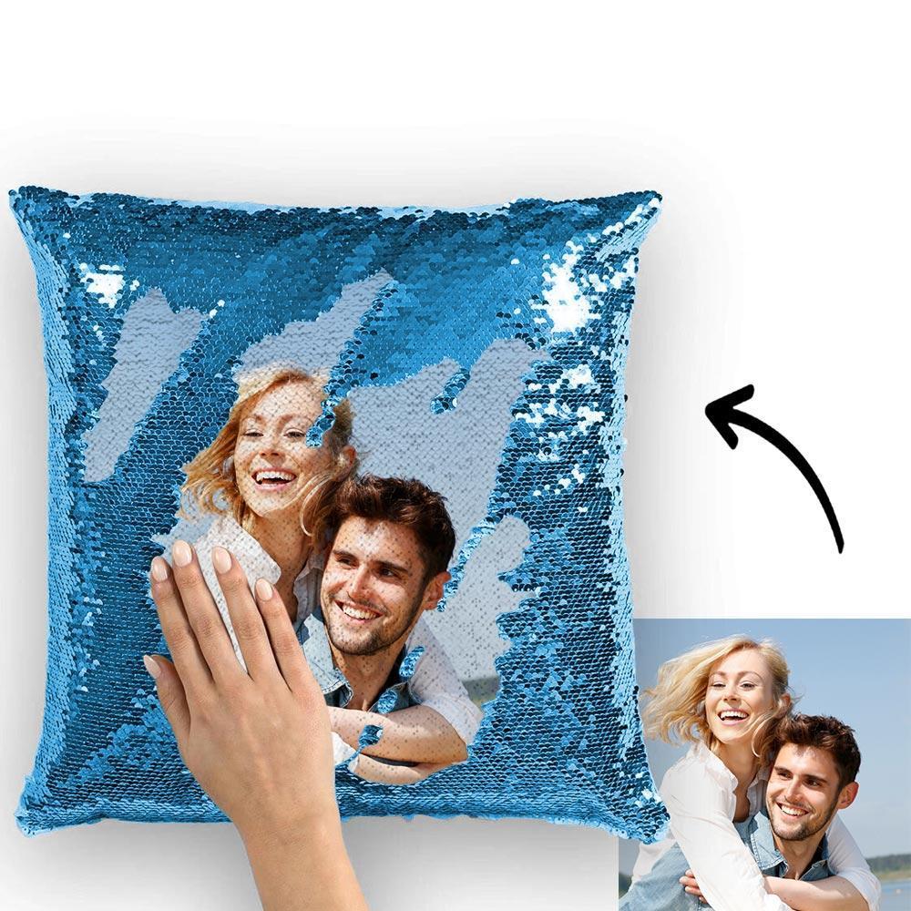Magic Sequin Pillow - Customize with your photo
