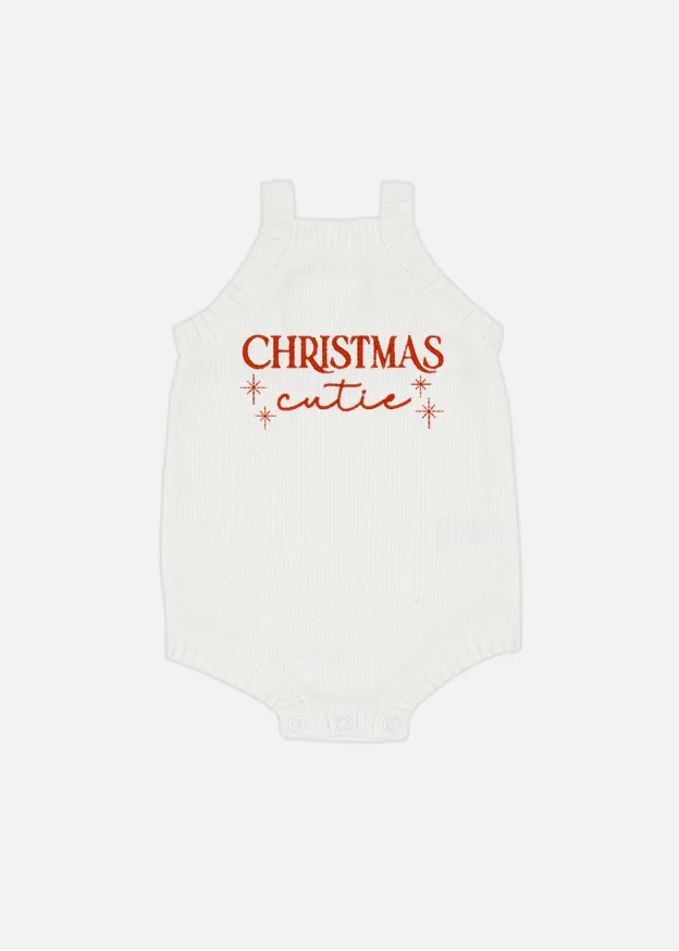 Classic Knitted Romper - Marshmallow