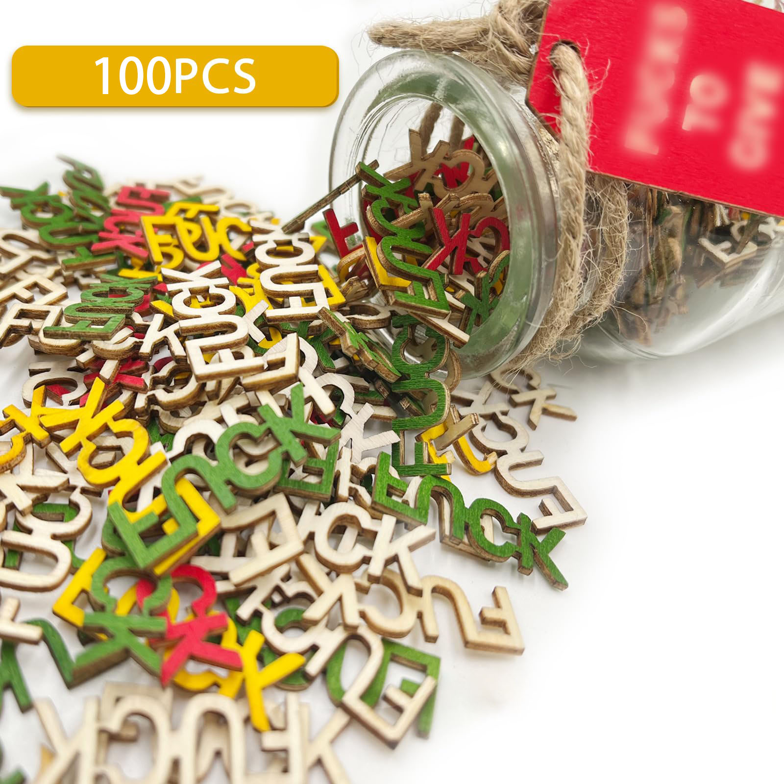 Creative Wooden Letter Surprise Jar