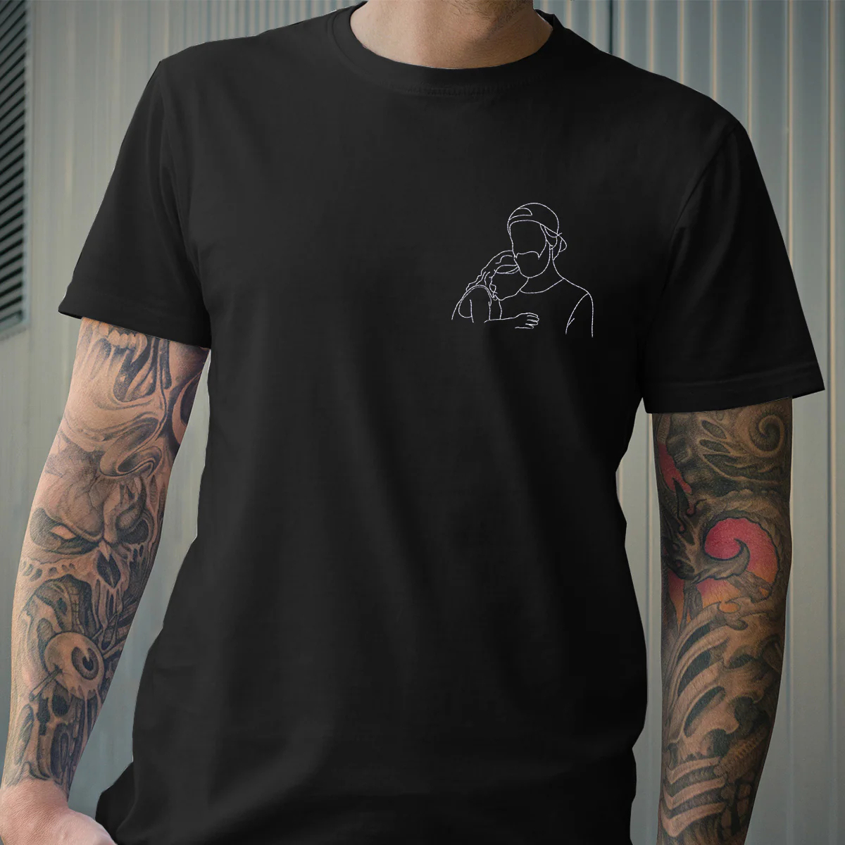 Custom embroidered T-shirt