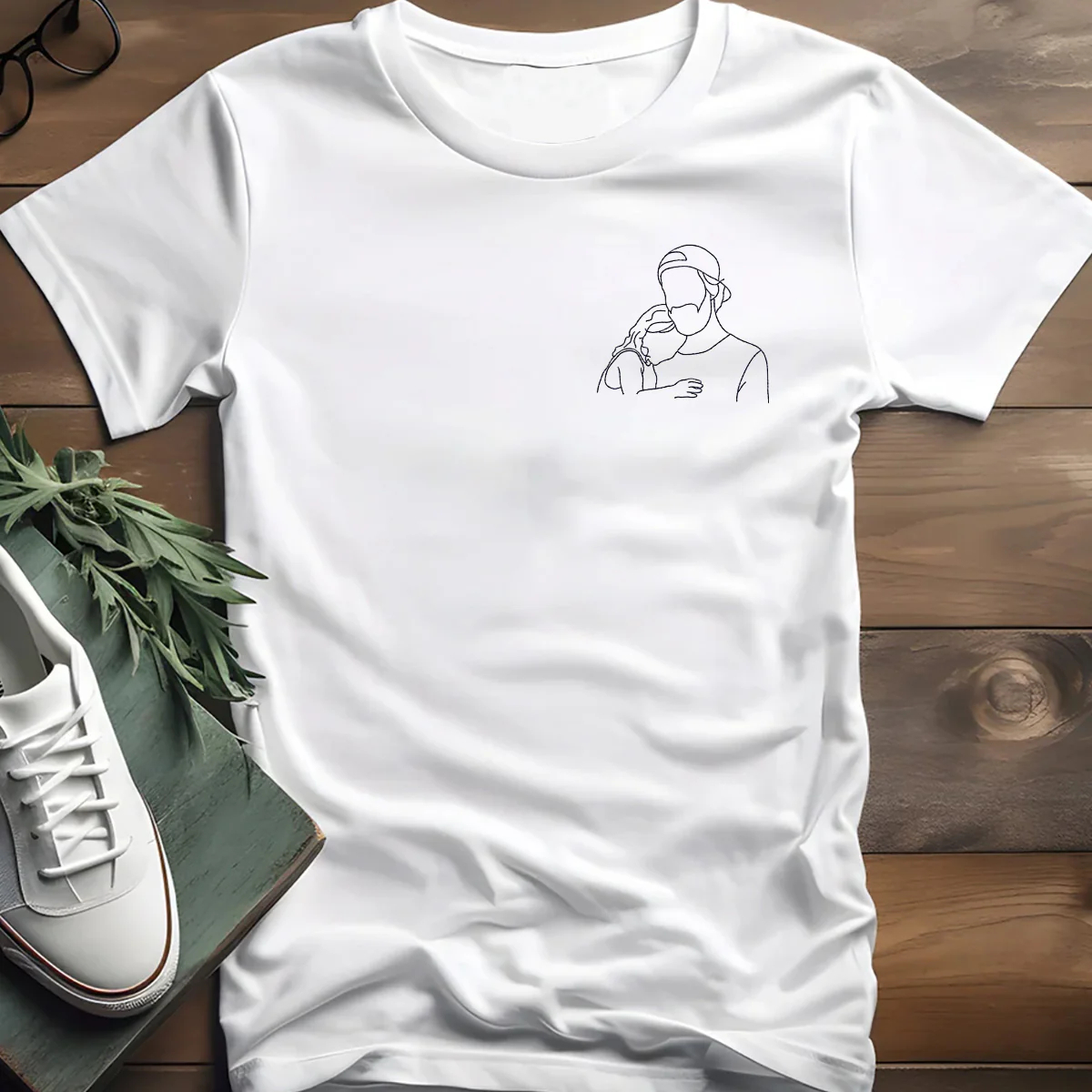 Custom embroidered T-shirt