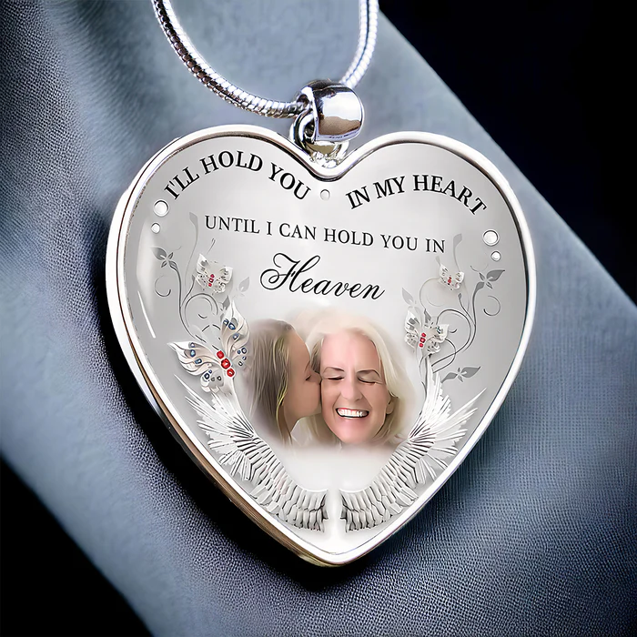 Personalized Heart-shaped Photo Memorial Necklace
