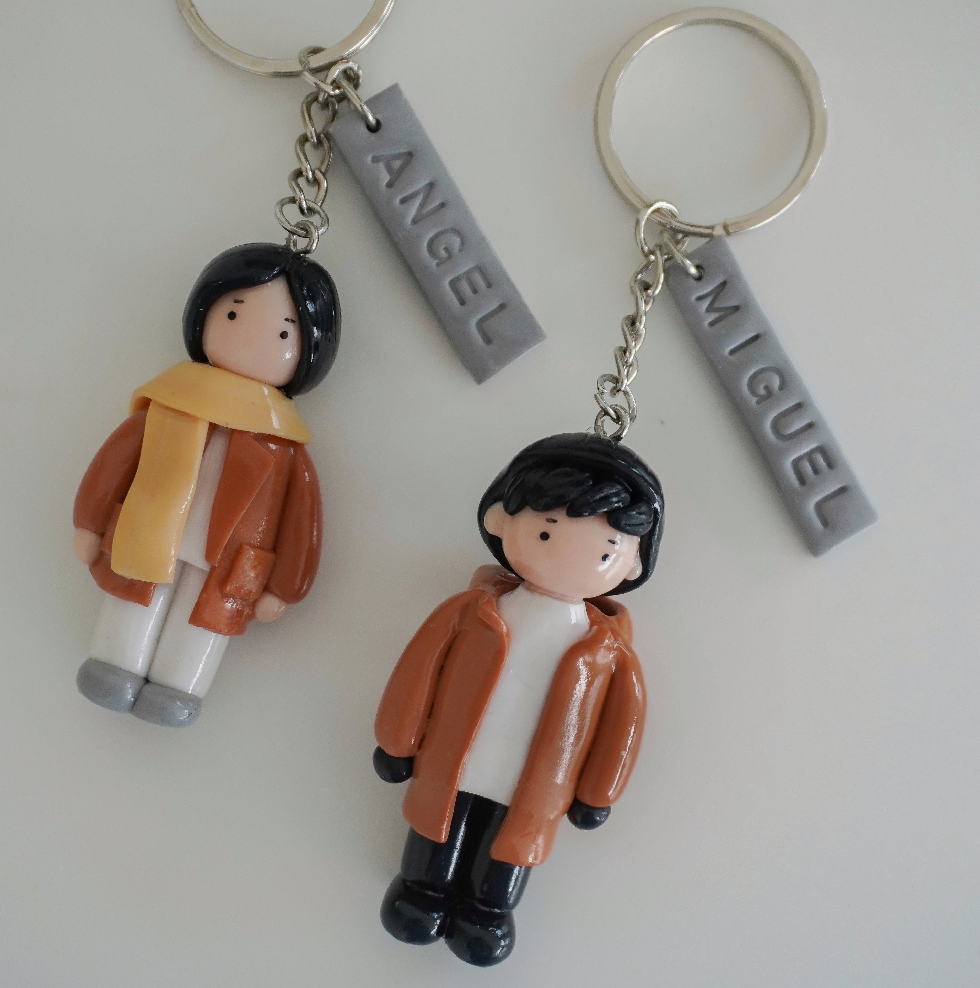 Personalized character keychain