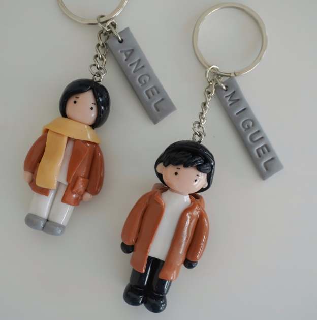 Personalized character keychain