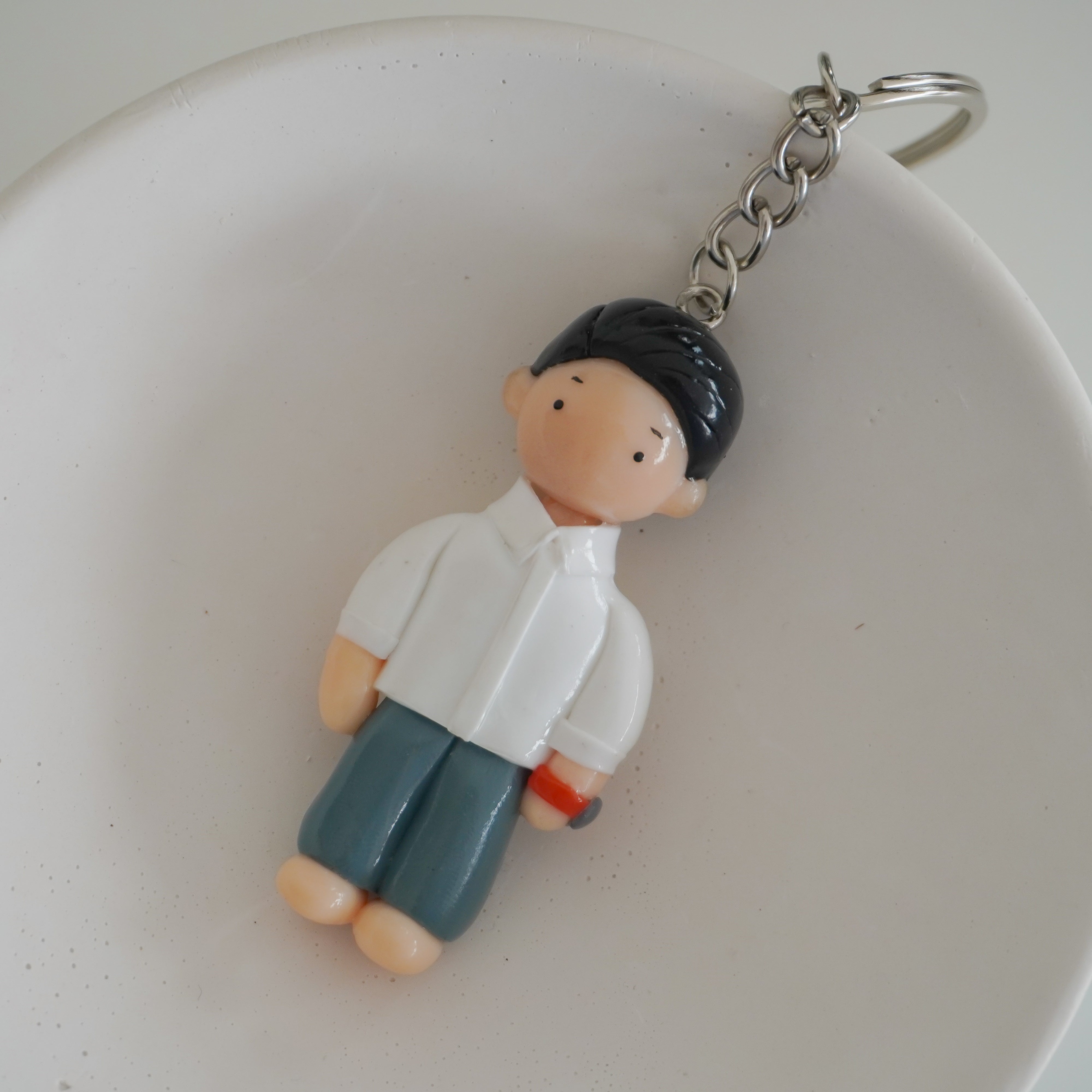 Personalized character keychain