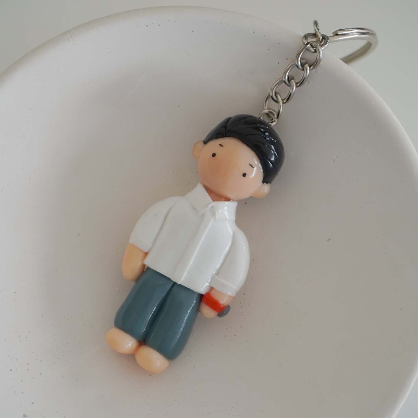 Personalized character keychain