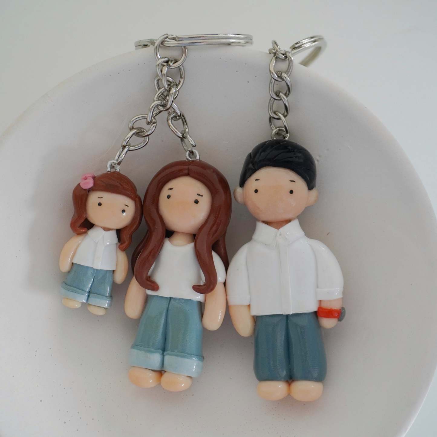 Personalized character keychain