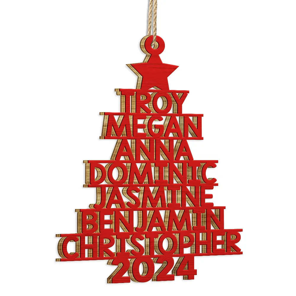 The Best Part Of Christmas - Family Personalized Custom Ornament - Wood Custom Shaped - Christmas Gift For Family Members